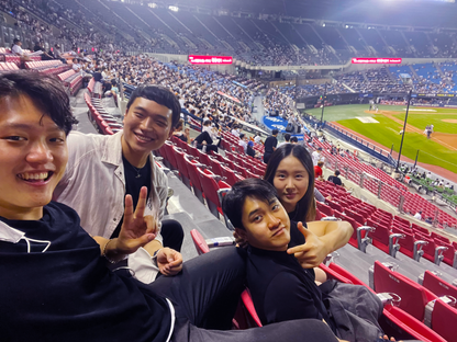 Watching baseball game in Seoul & local food experience